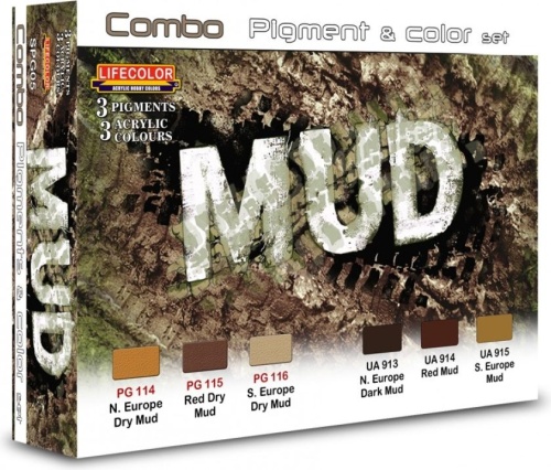 Zestaw farb Mud 6x22ml Lifecolor SPG05