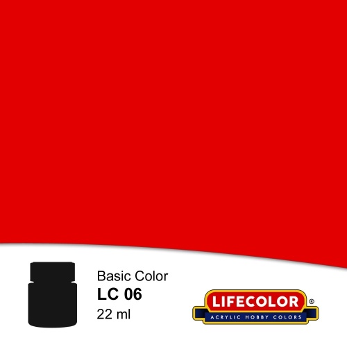 Lifecolor LC06 Czerwony 22ml farba LC06