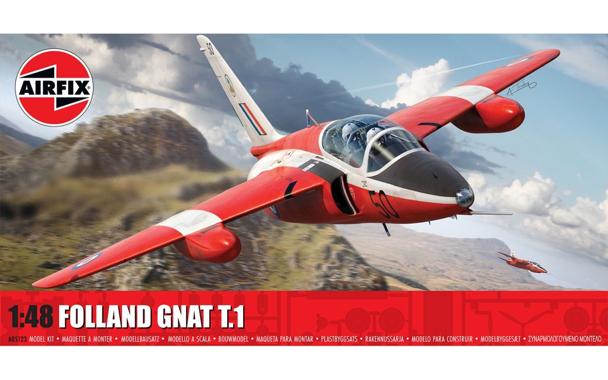 Zdjęcie Folland Gnat T.1 1:48 Airfix A05123