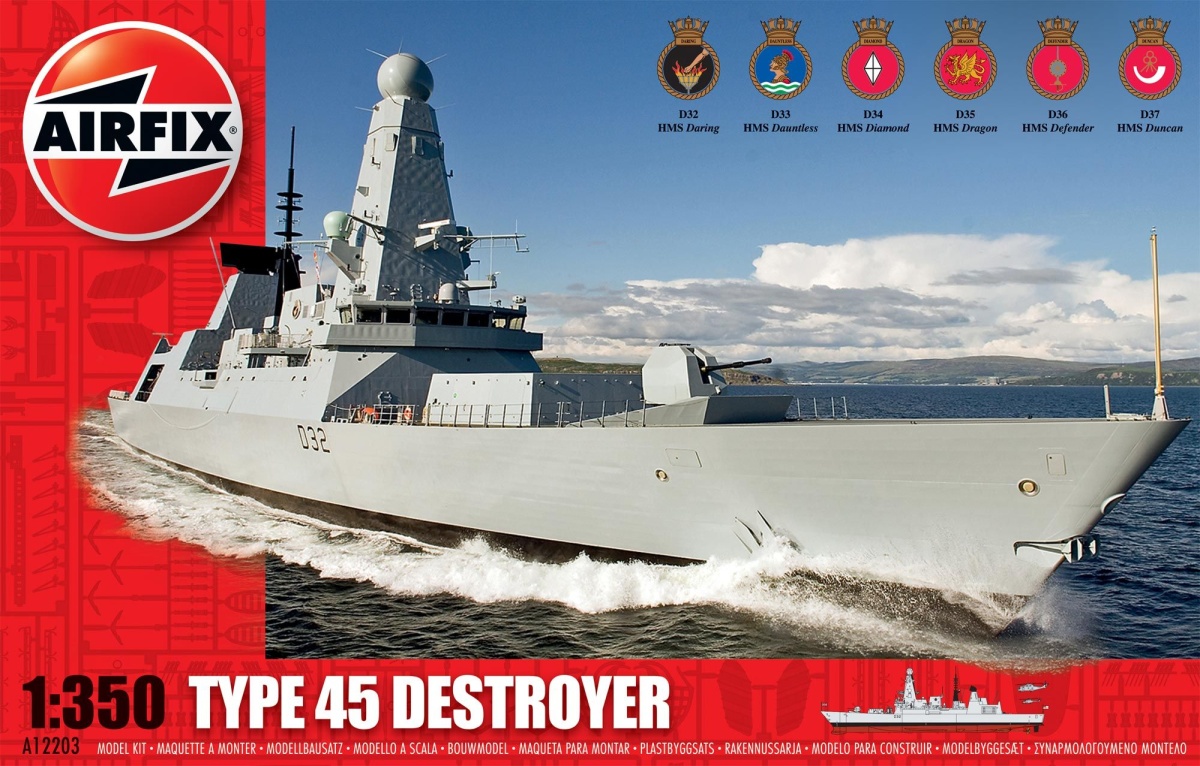 Zdjęcie Niszczyciel Typu 45 1:350 Airfix A12203