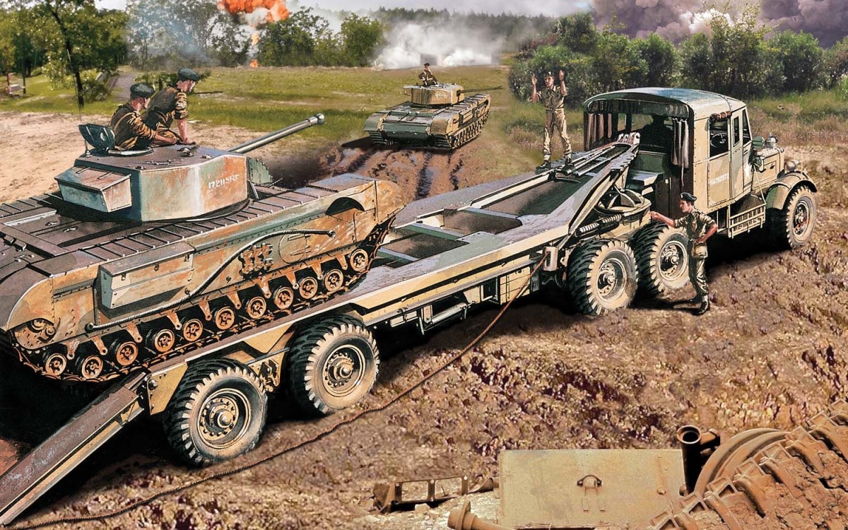 Zdjęcie Scammell Tank Transporter 1:76 Airfix 02301V
