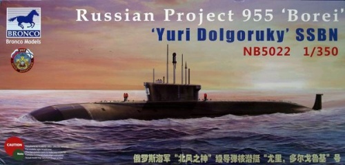 Russian Project 955 Borei Yuri Dolgoruky SSBN 1:350 Bronco NB5022