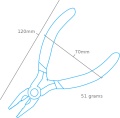 Zdjęcie Szczypce uniwersalne płaskie (125 mm) Shesto PPL6001