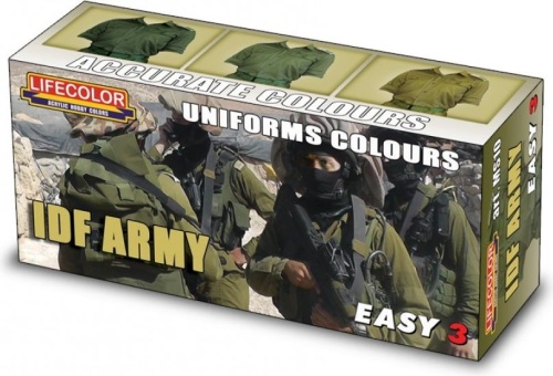 Zestaw farb IDF Army 3x22ml Lifecolor MS10