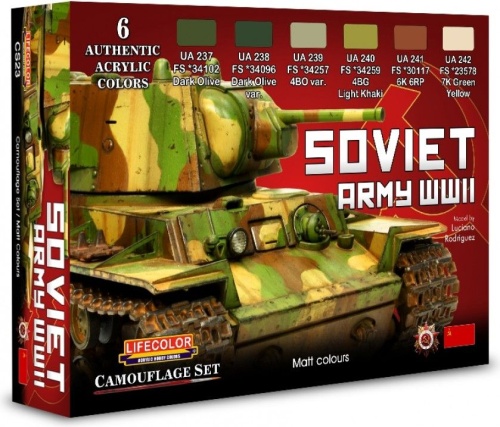 Zestaw farb Soviet WWII Army 6x22ml Lifecolor CS23