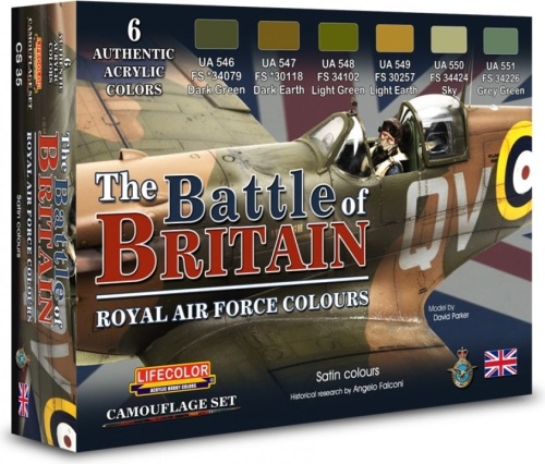 Zestaw farb The Battle of Britain 6x22ml Lifecolor CS35