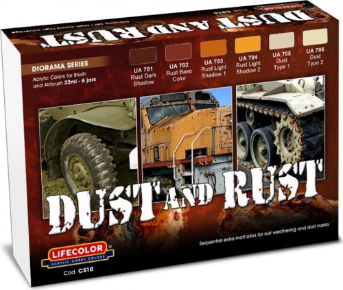 Zestaw farb Dust and Rust 6x22ml Lifecolor CS10