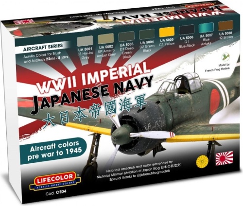 Zestaw farb WWII Imperial Japanese Navy 8x22ml Lifecolor CE04
