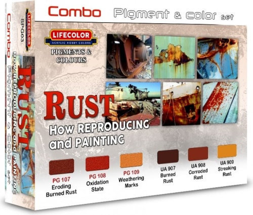 Zestaw farb Rust How Reproducing and Painting 3x22ml Lifecolor SPG03