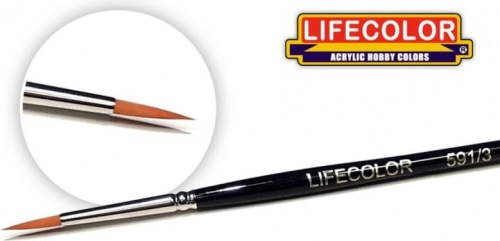 Pędzel syntetyczny długowłosy 3 Lifecolor TA5913