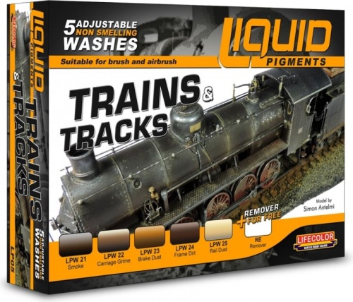Zestaw farb Trains & Tracks 5x22ml Lifecolor LP05