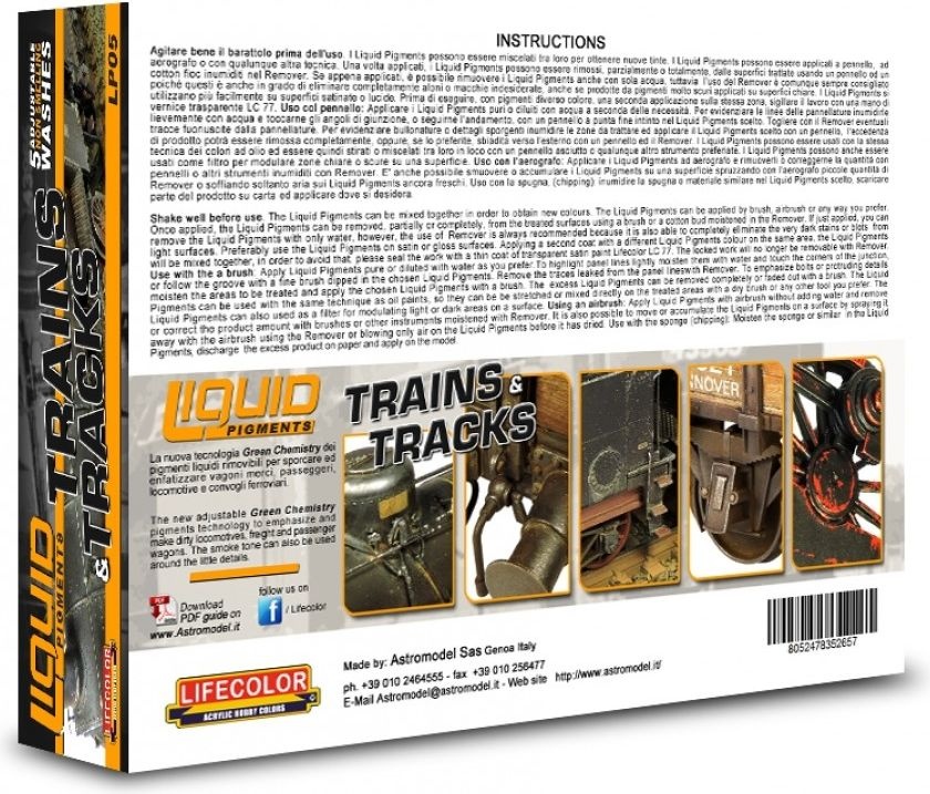 Zdjęcie Zestaw farb Trains & Tracks 5x22ml Lifecolor LP05