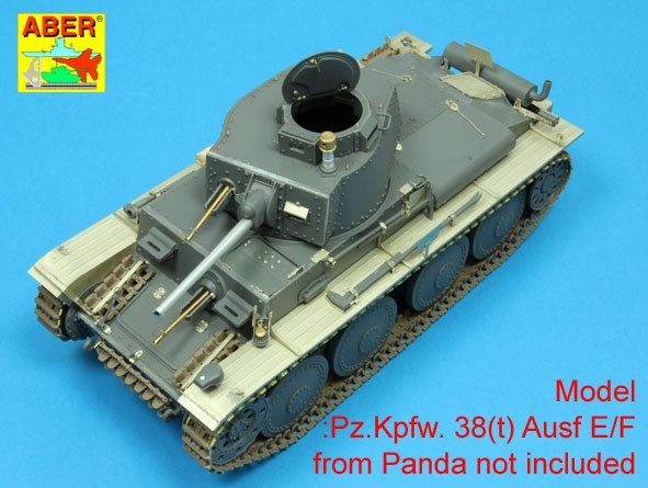 Zdjęcie Lufa do niemieckiej armaty czołgowej 3,7 cm KwK A 7 L/42 do Pz.Kpfw. 38(t) 1:16 ABER 16L07