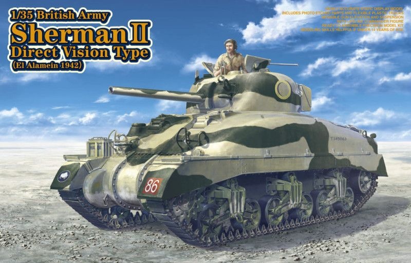 Zdjęcie Sherman II Direct Vision Type (El Alamein 1942) 1:35 Asuka 35-014