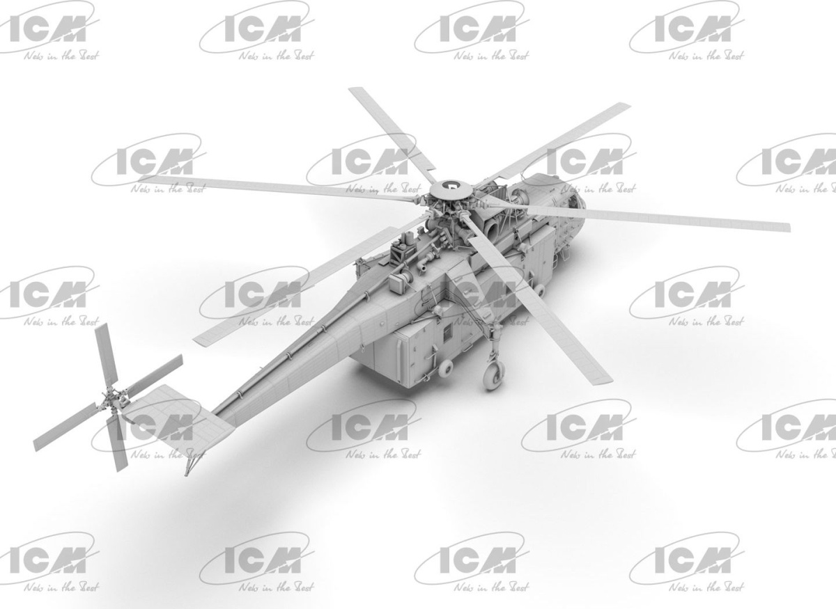 Zdjęcie Sikorsky S-64E Skycrane z kapsułą uniwersalną 1:35 ICM 53059
