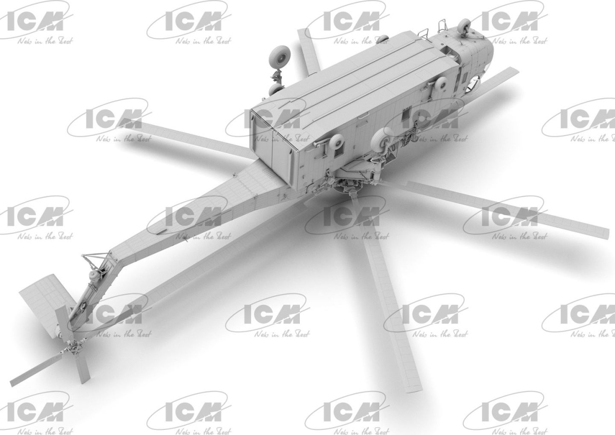 Zdjęcie Sikorsky S-64E Skycrane z kapsułą uniwersalną 1:35 ICM 53059