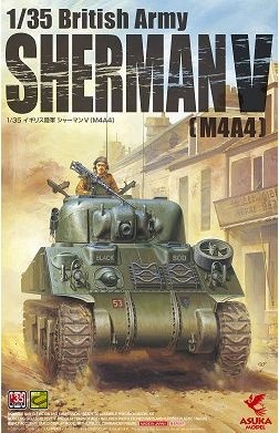 Sherman V (M4A4) Armii Brytyjskiej 1:35 Asuka 35-016