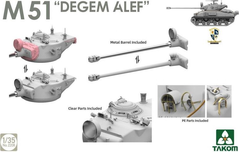 Zdjęcie M51 "Degem Alef" 1:35 Takom 2208
