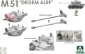 Zdjęcie Sherman Box: M4A1(76)W VVSS Late Production + M51 "Degem Alef" + US Army 1/4 Ton Utility Truck & MP Figure 1:35 Takom 2207W