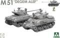 Zdjęcie Sherman Box: M4A1(76)W VVSS Late Production + M51 "Degem Alef" + US Army 1/4 Ton Utility Truck & MP Figure 1:35 Takom 2207W