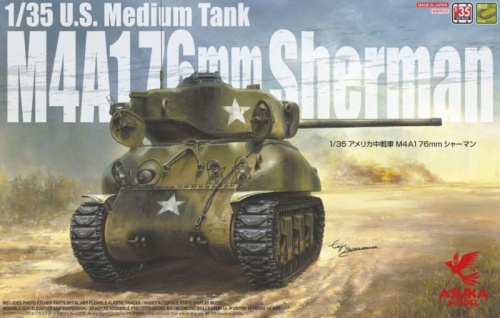 Amerykański czołg średni M4A1 76mm Sherman 1:35 Asuka 35-047