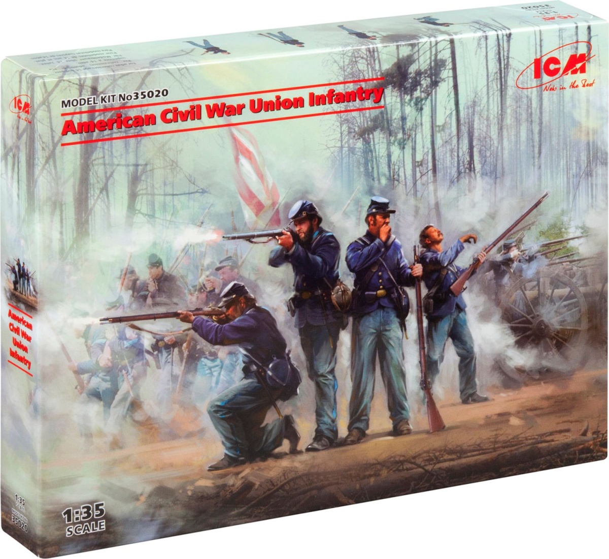Zdjęcie American Civil War Union Infantry 1:35 ICM 35020