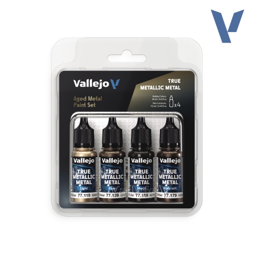 Zestaw farb Aged Metal Paint Set (4x18ml) Vallejo 77258