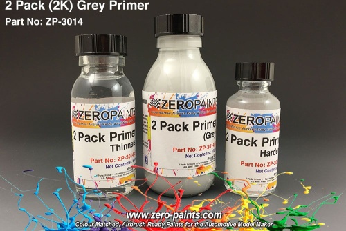 Zestaw farb 2 Pack Grey Primer 1x100ml, 1x60ml, 1x30ml Zero Paints ZP-3014