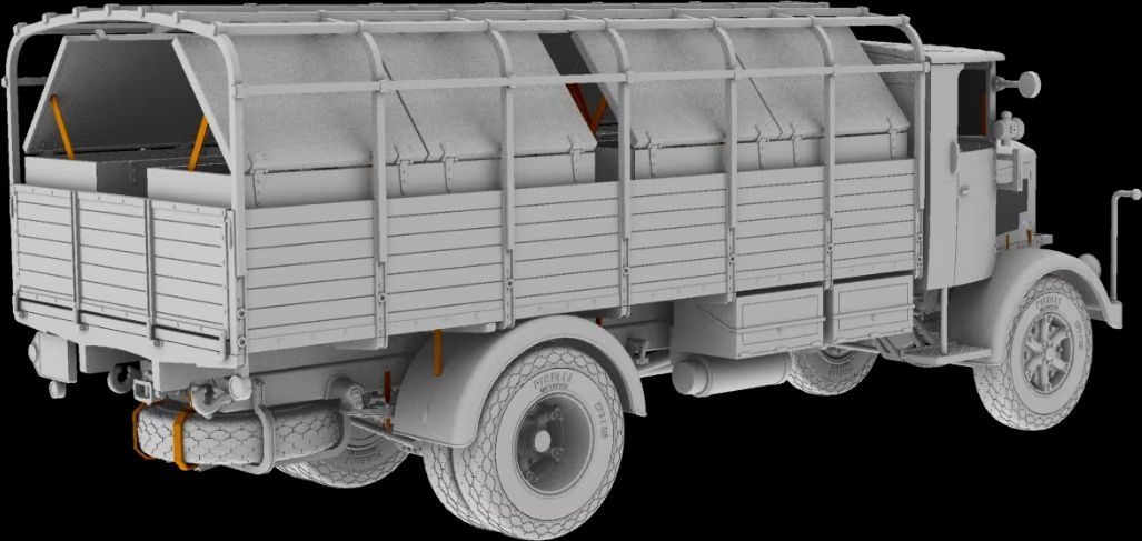 Zdjęcie Włoski samochód ciężarowy Autocannone 3Ro i transporter amunicji (2 w 1) 1:72 IBG 72095