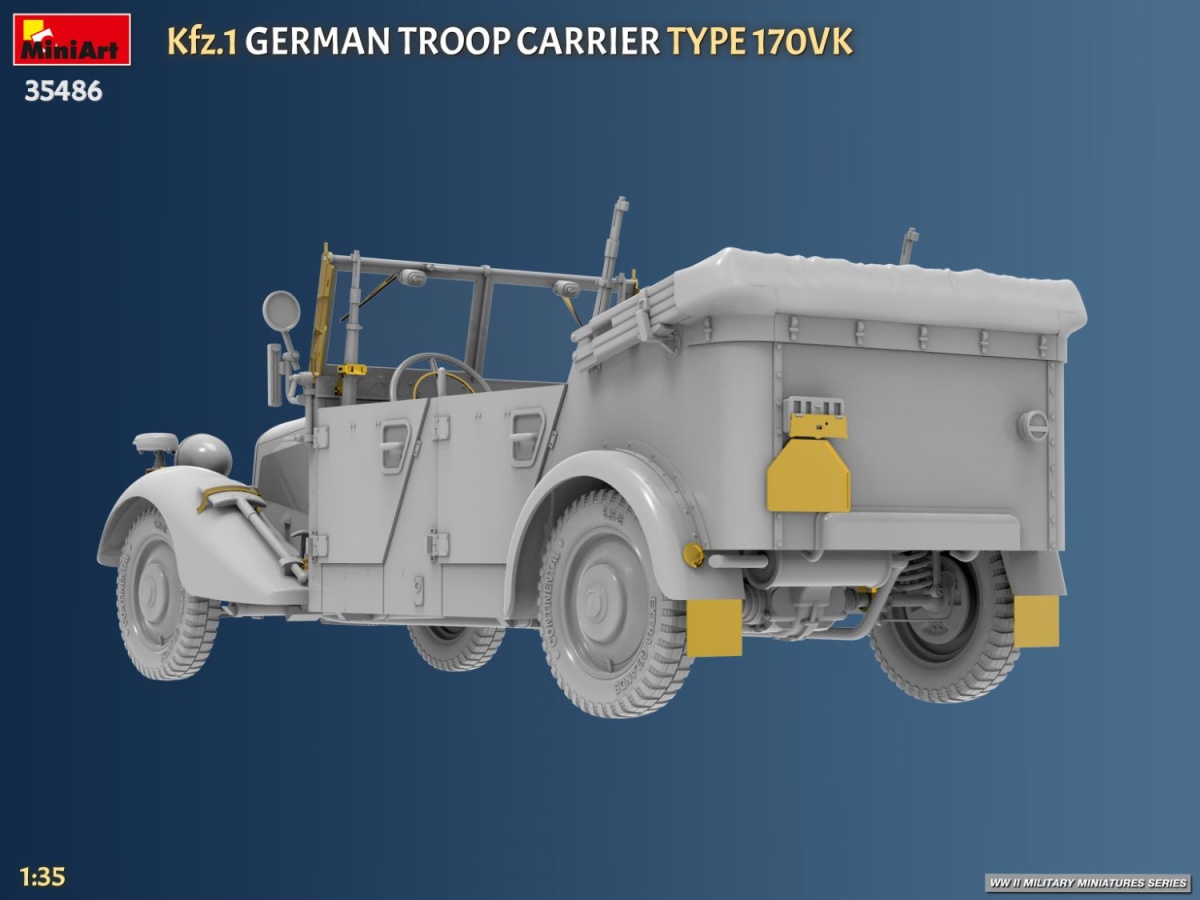 Zdjęcie Kfz.1 German Troop Carrier Type 170VK 1:35 MiniArt 35486