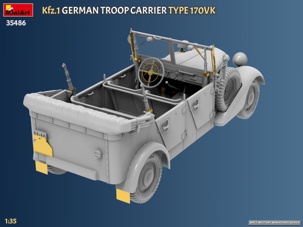 Zdjęcie Kfz.1 German Troop Carrier Type 170VK 1:35 MiniArt 35486