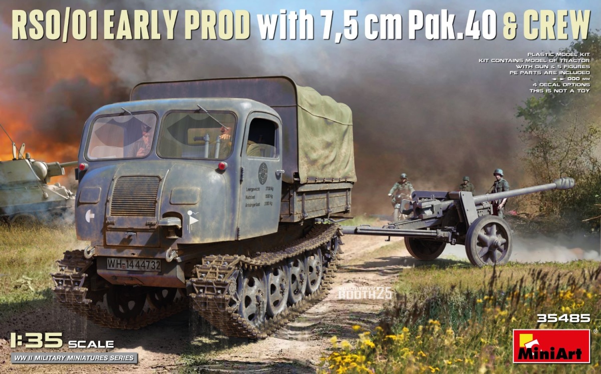 Zdjęcie RSO/01 Early Prod. z 7,5 cm Pak.40 & załogą 1:35 MiniArt 35485