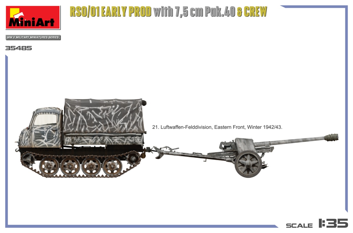 Zdjęcie RSO/01 Early Prod. z 7,5 cm Pak.40 & załogą 1:35 MiniArt 35485