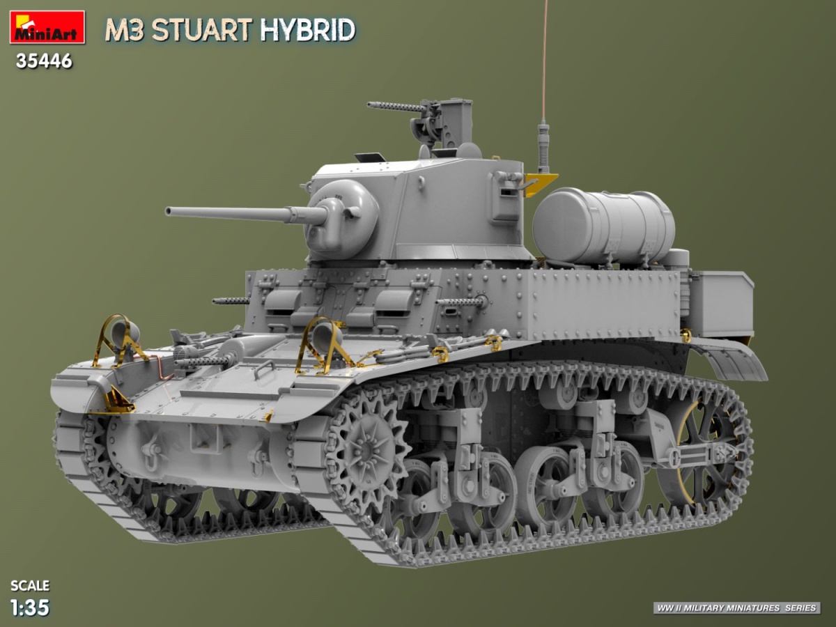 Zdjęcie M3 Stuart Hybrid 1:35 MiniArt 35446