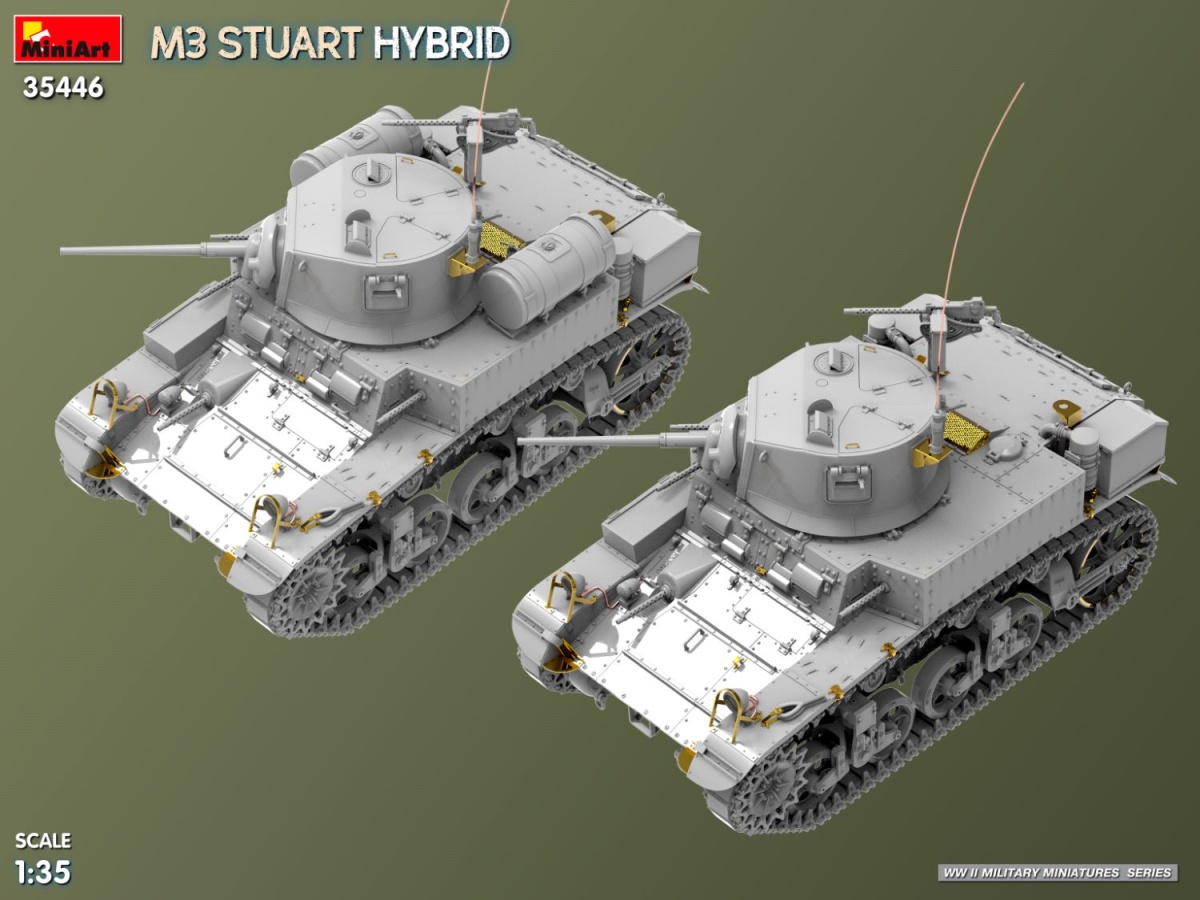 Zdjęcie M3 Stuart Hybrid 1:35 MiniArt 35446