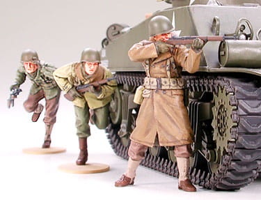 Zdjęcie dodatkowe produktu M4A3 Sherman 75mm Gun (Late Production, US) 1:35 Tamiya 35250
