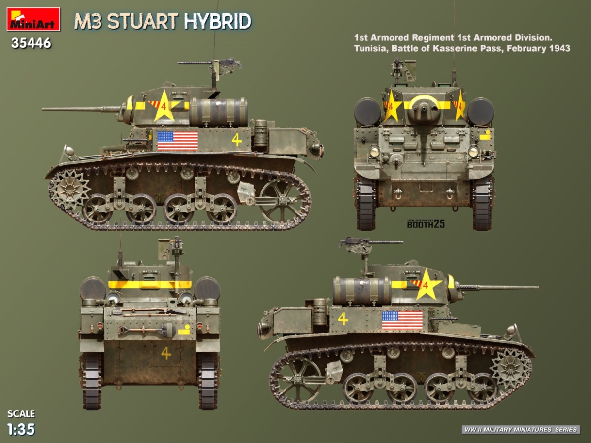 Zdjęcie M3 Stuart Hybrid 1:35 MiniArt 35446