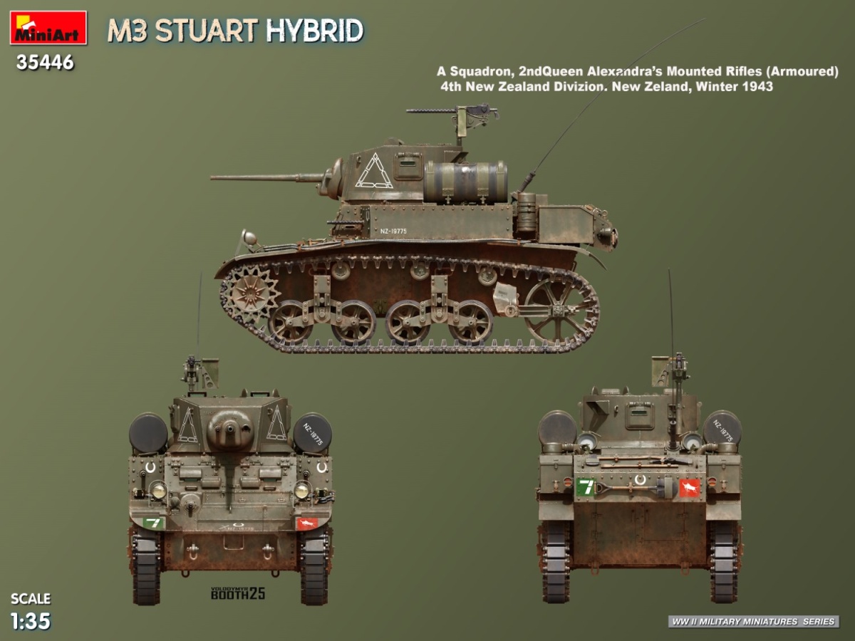 Zdjęcie M3 Stuart Hybrid 1:35 MiniArt 35446