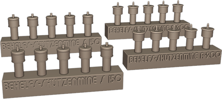 Zdjęcie Niemieckie miny przeciwpiechotne Set #2 1:35 Yamamoto Model Parts YMP3510