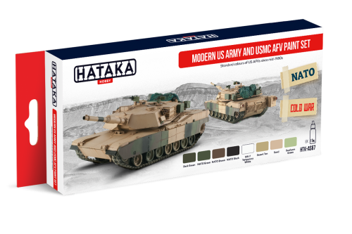 Zestaw farb Modern US Army and USMC AFV 8x17ml Hataka HTK-AS67