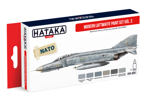 Zestaw farb Modern Luftwaffe Paint Set Vol. 3 6x17ml Hataka HTK-AS61