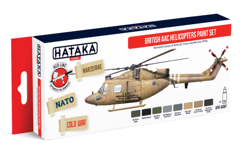 Zestaw farb British AAC Helicopters 8x17ml Hataka HTK-AS87