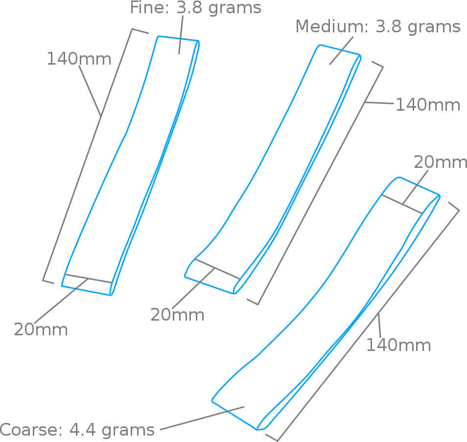 Zdjęcie Taśmy szlifierskie 20 mm (3 szt.) Shesto PFL6020-B