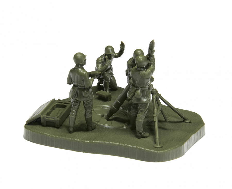 Zdjęcie Radziecki moździerz 120 mm z załogą 1:72 Zvezda 6147