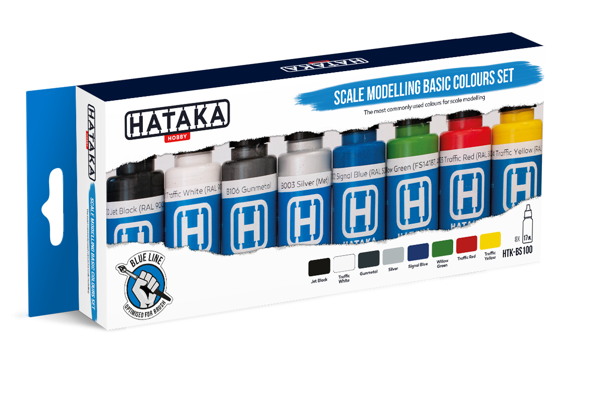 Zdjęcie główne produktu Zestaw Hataka BS100 Scale modelling basic colours set (8szt.)