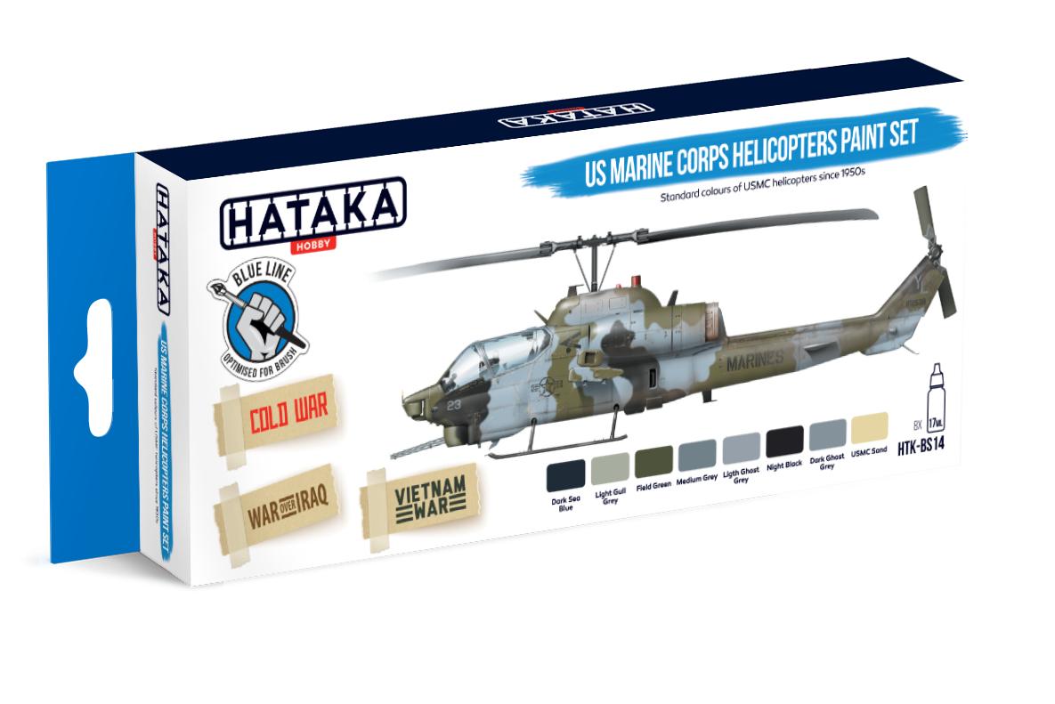 Zdjęcie Zestaw farb US Marine Corps Helicopters 8x17ml Hataka BS14