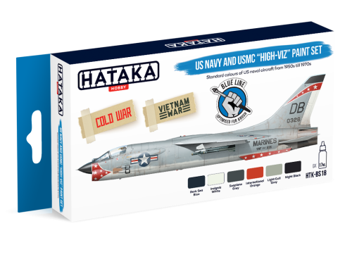 Zestaw farb US Navy and USMC "high-viz" 6x17ml Hataka HTK-BS18