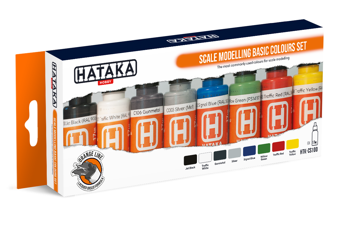 Zdjęcie główne produktu Zestaw Hataka CS100 Scale modelling basic colours set (8szt.)