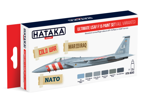 Zestaw farb Ultimate USAF F 15 (All Variants) 6x17ml Hataka HTK-AS43