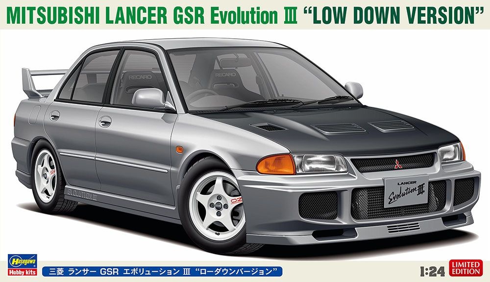 Zdjęcie Mitsubishi Lancer GSR Evolution III "Low Down Version" 1:24 Hasegawa 20782